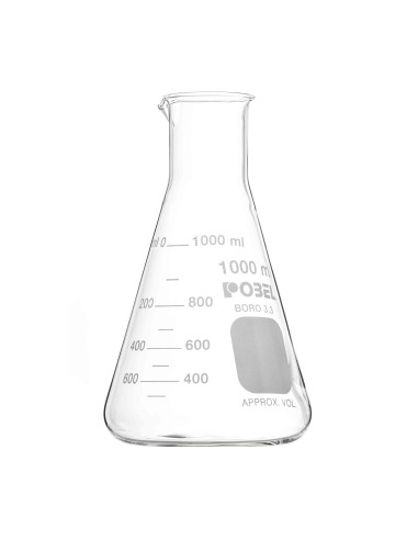 ERLENMEYER FLASKS WITH WIDE NECK AND...