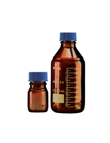 ISO LABORATORY BOTTLE WITH PP SCREW...
