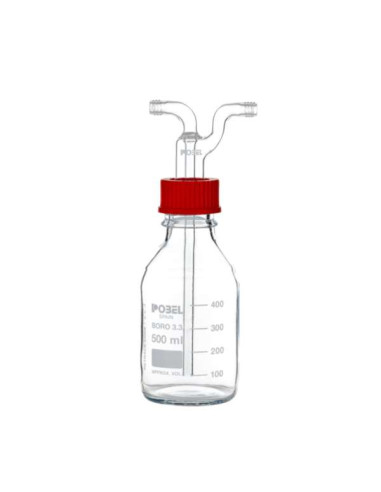 GAS WASHING BOTTLE DRECHSEL WITH...